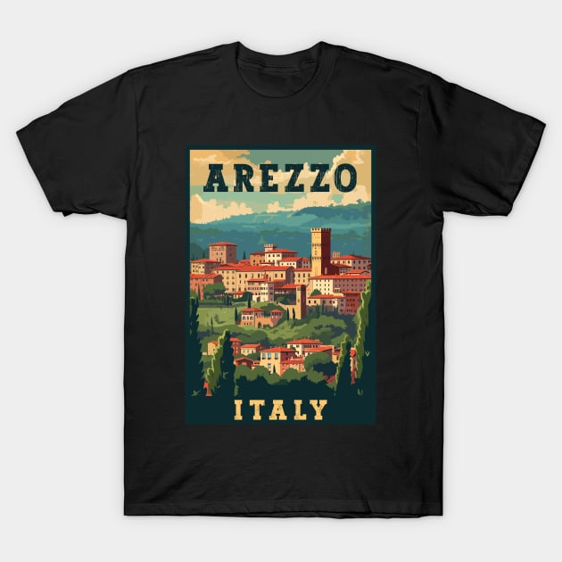 Arezzo In Italy Travel Art T-Shirt by turtlestart